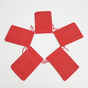 Kelebek Oyuncak Jüt Keten Ipli Çuval Kese Çanta 9X13 Cm. - 5 Adet