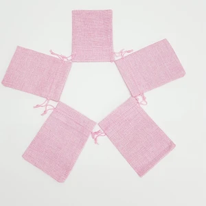 Kelebek Oyuncak Jüt Keten Ipli Çuval Kese Çanta 9X13 cm - 5 Adet