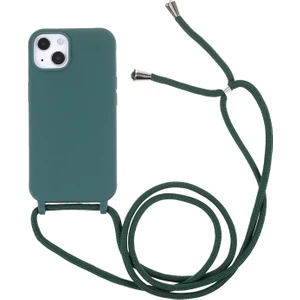 Apple iPhone 13 Için Ayarlanabilir Ipli Çizilmez Tpu Telefon Kılıfı - Yeşil (Yurt Dışından)
