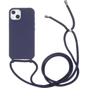 Apple iPhone 13 Için Ayarlanabilir Ipli Çizilmez Tpu Telefon Kılıfı - Koyu Mavi (Yurt Dışından)