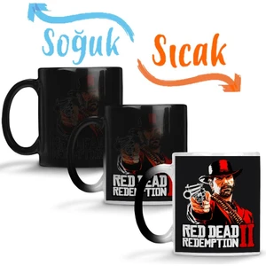 Baskı Dükkanı Red Dead Redemption 2 Sihirli Kupa Bardak Porselen