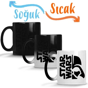 Baskı Dükkanı Star Wars Sihirli Kupa Bardak Porselen