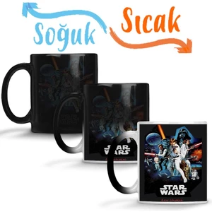 Baskı Dükkanı Star Wars 12 Sihirli Kupa Bardak Porselen