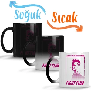 Baskı Dükkanı Fight Club Sihirli Kupa Bardak Porselen