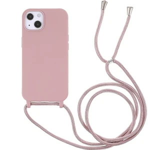 Apple iPhone 13 Için Ayarlanabilir Ipli Çizilmez Tpu Telefon Kılıfı - Koyu Pembe (Yurt Dışından)