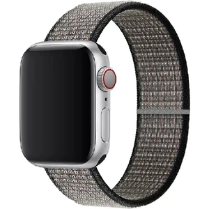 Apple Watch Seri 2,3,4,5,6,se,7  Uyumlu  38/40/41 mm Spor Loop Kumaş Hasır Kordon