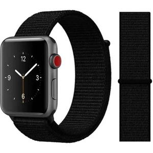 Apple Watch Seri 2,3,4,5,6,se,7  Uyumlu  38/40/41 mm Spor Loop Kumaş Hasır Kordon