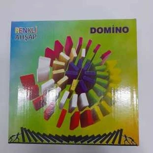 Soylu Ahşap Renkli Ahşap Domino
