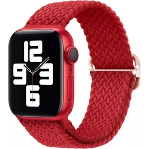 Bushco Store Apple Watch 1-2-3-4-5-6-7-Se Uyumlu Ayarlanabilir Örgü Solo Kordon 38-40-41 mm