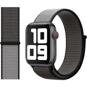 Bushco Store Apple Watch Uyumlu Dokuma Kordon Kayış 1-2-3-4-5-6-7-Se  38MM 40MM - Demir Grisi