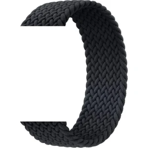 Bushco Store Apple Watch Uyumlu Kordon Kayış Bileklik Örgü Loop SIYAH38-40 mm S Beden