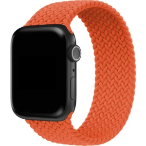 Bushco Store Apple Watch Uyumlu Kordon Kayış Bileklik Örgü Loop Turuncu 42-44 mm S Beden
