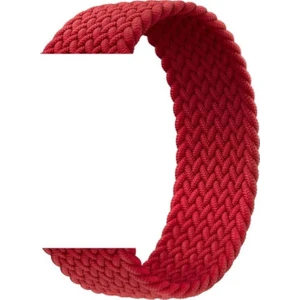 Bushco Store Apple Watch Uyumlu Kordon Kayış Bileklik Örgü Loop Kırmızı 38-40 mm M Beden