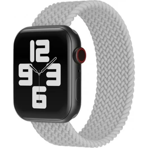 Bushco Store Apple Watch Uyumlu Kordon Kayış Bileklik Örgü Loop Gri 42-44 mm S Beden