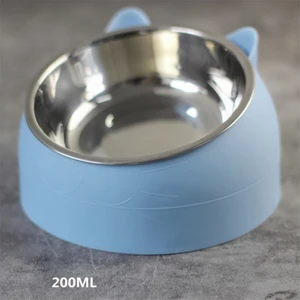 Pet Home 200 ml Paslanmaz Çelik Su Kabı - Mavi (Yurt Dışından)