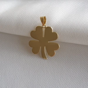 SE Jewellery Sade Yonca Kolye Ucu 14 Ayar Altın Uç