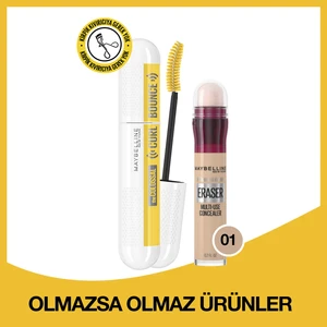 Maybelline Colossal Curl Bounce Maskara & Instant Anti Age Eraser Kapatıcı 01 Light 2'li Göz Makyajı Seti