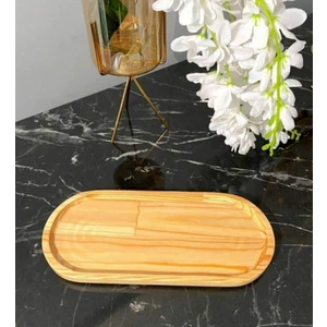 Kitchen Pembelia Doğal Ahşap Yağdanlık Yağlık Stand Altlık (Sunum Tabağı)