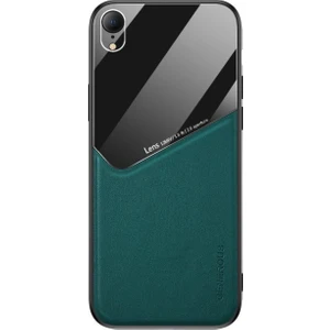 iPhone Xr Uyumlu Manyetik Deri Kaplamalı Tpu Hibrit Telefon Kılıfı  - Yeşil  (Yurt Dışından)