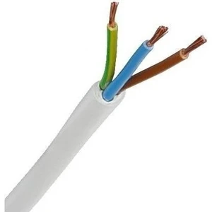 3x2,5 Ttr Kablo 30 Metre Beyaz Tam Bakır