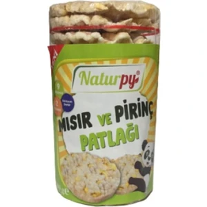 Glutensiz Yuvarlak Mısır ve Pirinç Patlağı 100GR