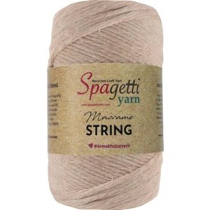 Spagettiyarn 3mm 250G Bej Makrome Tarama Ipi