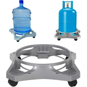 5663 Tüpçek Saksı Damacana Kolon Küllük Altlığı Tekerlekli Plastik Tüpçek