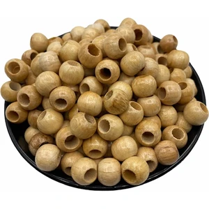 Hedef Bijuteri 10MM Vernikli Tahta,ahşap Boncuk (100GR,~210 Adet Boncuk)