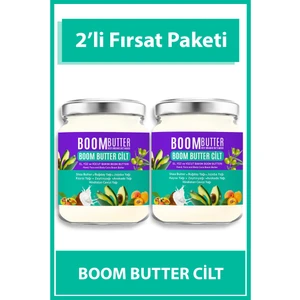 Boom Butter Cilt Bakım Yağı - 7 Doğal Yağ ile Zenginleştirilmiş Nemlendirici, 2'li Paket, Normal Ciltler için Gündüz ve Gece Kullanımı