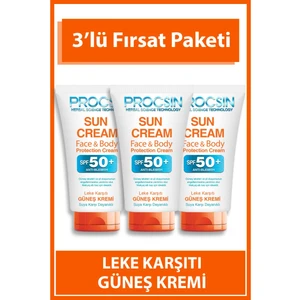 PROCSIN Güneş Kremi (50 ML * 3 ADET) Fırsat Paketi