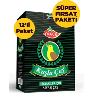Özgür Çay Kuşlu Çay 500 G (12'li Paket)