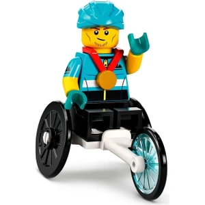 71032-12 Mini Figür Seri 22 Wheelchair Racer (Kapalı Paket 1 Adet Minifigür)