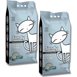 Marsilya Sabunu Ekstra Topaklanan Sodyum Bentonit Kedi Kumu 10 kg x 2 Adet