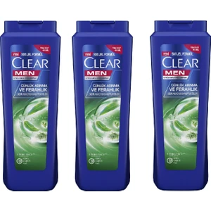 Men Kepeğe Karşı Etkili Şampuan Günlük Arınma ve Ferahlık 485 ml - 3'lü Avantaj Paketi