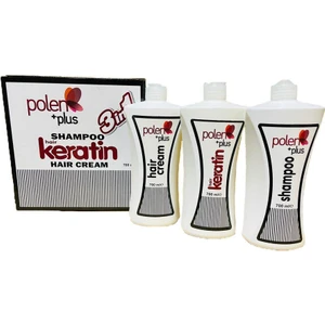 Polenplus Brezilya Fönü 3'lü Set - Şampuan + Saç Kremi + Keratin