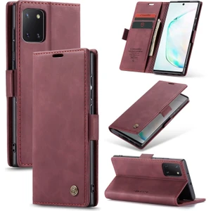 Caseme 013 Serisi Deri Galaxy A81 Için Kılıf / Note 10 Lite - Kırmızı  (Yurt Dışından)