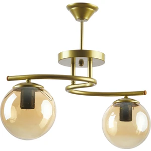Linda Modern Kapalı Globe Camlı Ikili Avize
