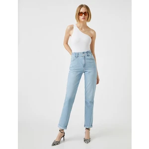 Yüksek Bel Kot Pantolon - Mom Jean