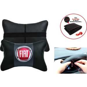Ayz Oto Aksesuar Fiat Croma Uyumlu Direksiyon Kılıfı + 5d Ortopedik Oto Boyun Yastığı