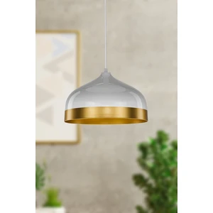 Nilay Özel Tasarım Beyaz Metal Tekli Avize