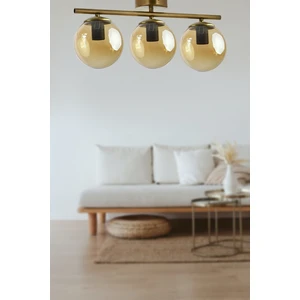 Nika Modern Eskitme Bal Cam Modern 3 Lü Avize
