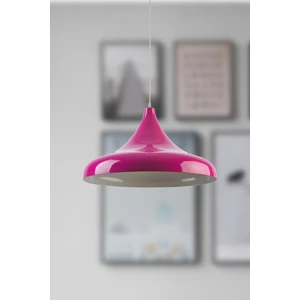 Nil Fuşya Rengi Içi Gold Metal Sıvama Tekli Avize