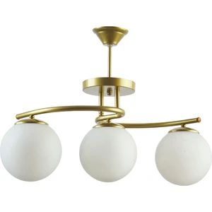 Linda Modern Kapalı Globe Camlı Üçlü Avize