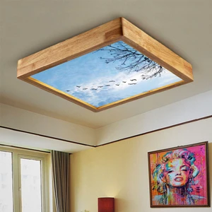 Wood Design World Ahşap Çerçeve Tavan LED Aydınlatma ( Yeni )