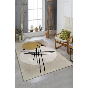 Cappio Halı Çizgi Desenli Daire Motifli Halı  - CP1223