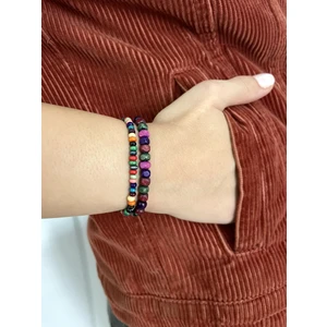 Padore Accessory Unisex Çok Şık Ikili Ahşap Bileklik
