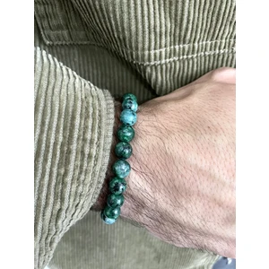 Padore Accessory Unisex Su Yeşili Şık Doğal Taş Bileklik