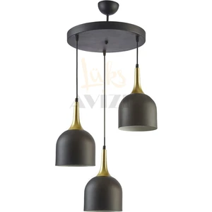 Reina Modern Tasarım Metal Başlık Sarkıt 3 Lü Avize