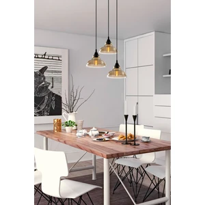 Dilberay Lüks Modern Sarkıt Füme 3 Lü Avize