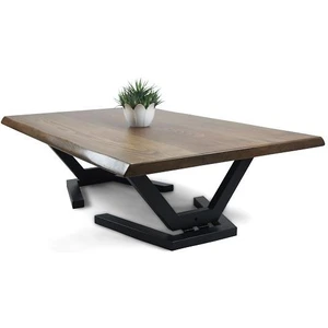 Doğal Ağaç Masif Hibrit Kütük Masa ve Sehpa 60 cm x 150 cm